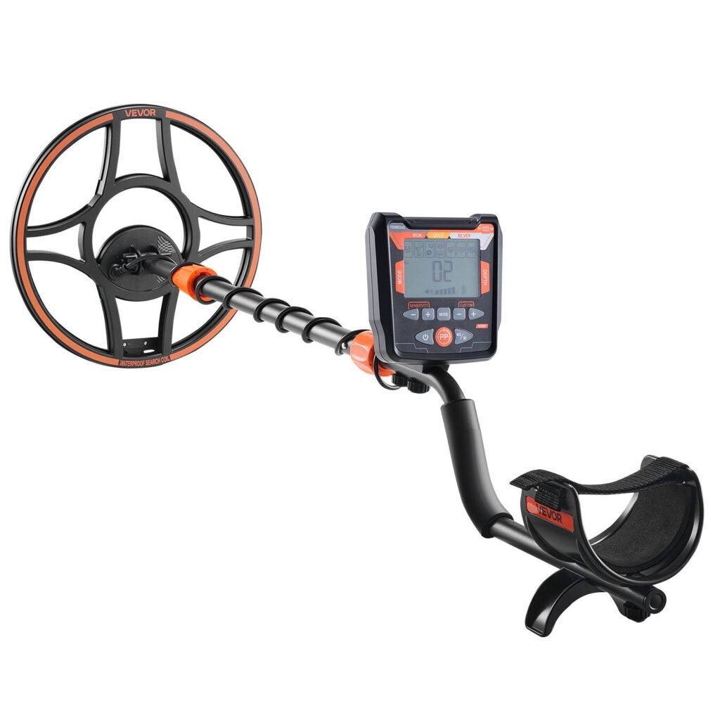 Metal Detector For Adults, 12, Professional High Accuracy Gold Detector, IP68 Waterproof Search Coil With Display, Headphones, 6 Modes, Adjustable Length, For Detecting Gold Treasure Hunting