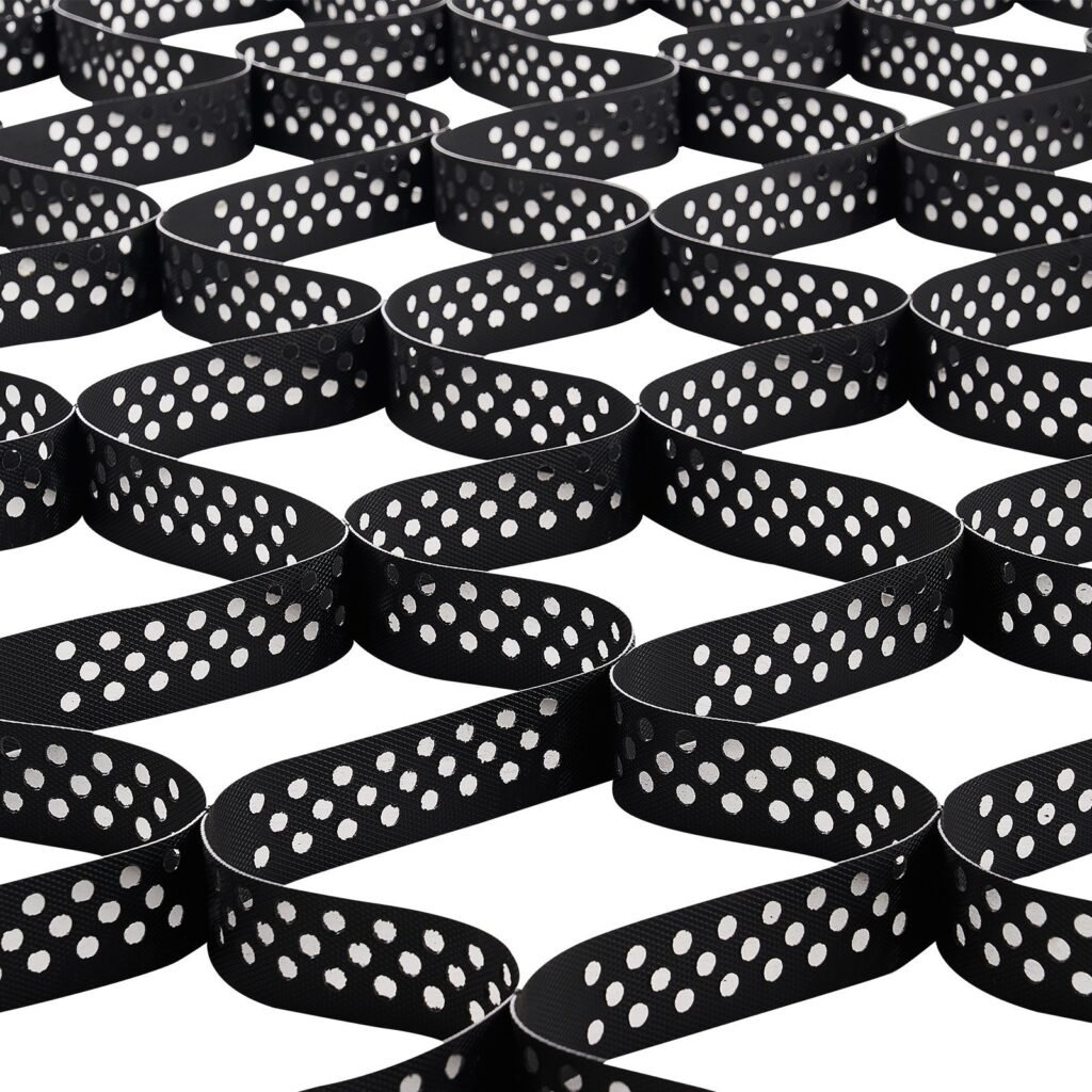 Ground Grid 2-Inch Depth Geocell Grid 17.06x8.86 FT / 5200x2700 Mm For Gravel