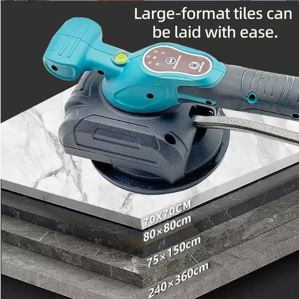 Tile Vibrator, Concrete Vibration Plate For Tiling, Compatible With Makita 18V Battery, No Battery (Tool Only)