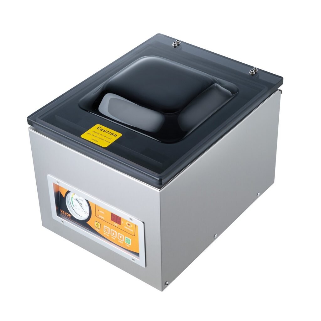 Chamber Vacuum Sealer, 260W Sealing Power, Vacuum Packing Machine For Wet Foods, Meats, Marinades And More, Compact Size With 10.2' Sealing Length, Applied In Home Kitchen And Commercial Use