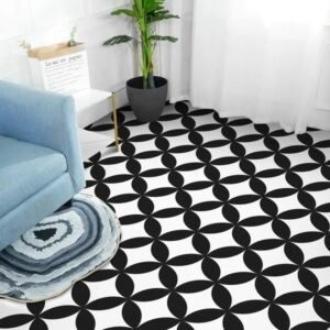 20pcs Self-Adhesive PVC Floor Tiles 7.9 X 7.9 Inch Peel And Stick Waterproof Flooring Strips Non-Slip DIY Floor Tiles Suitable For Intchen Living Room Covers 4.3 Square Feet Easy Installation Removabl - Image 4