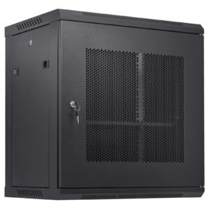 12U Wall Mount Network Server Cabinet, 15.5'' Deep, Server Rack Cabinet Enclosure, 200 Lbs Max. Ground-mounted Load Capacity, With Locking Door Side Panels, For IT Equipment, A/V Devices - Image 1