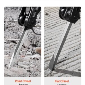 Demolition Jack Hammer Concrete Breaker 2100W Electric Hammer 2 Chisel Bit - Image 3