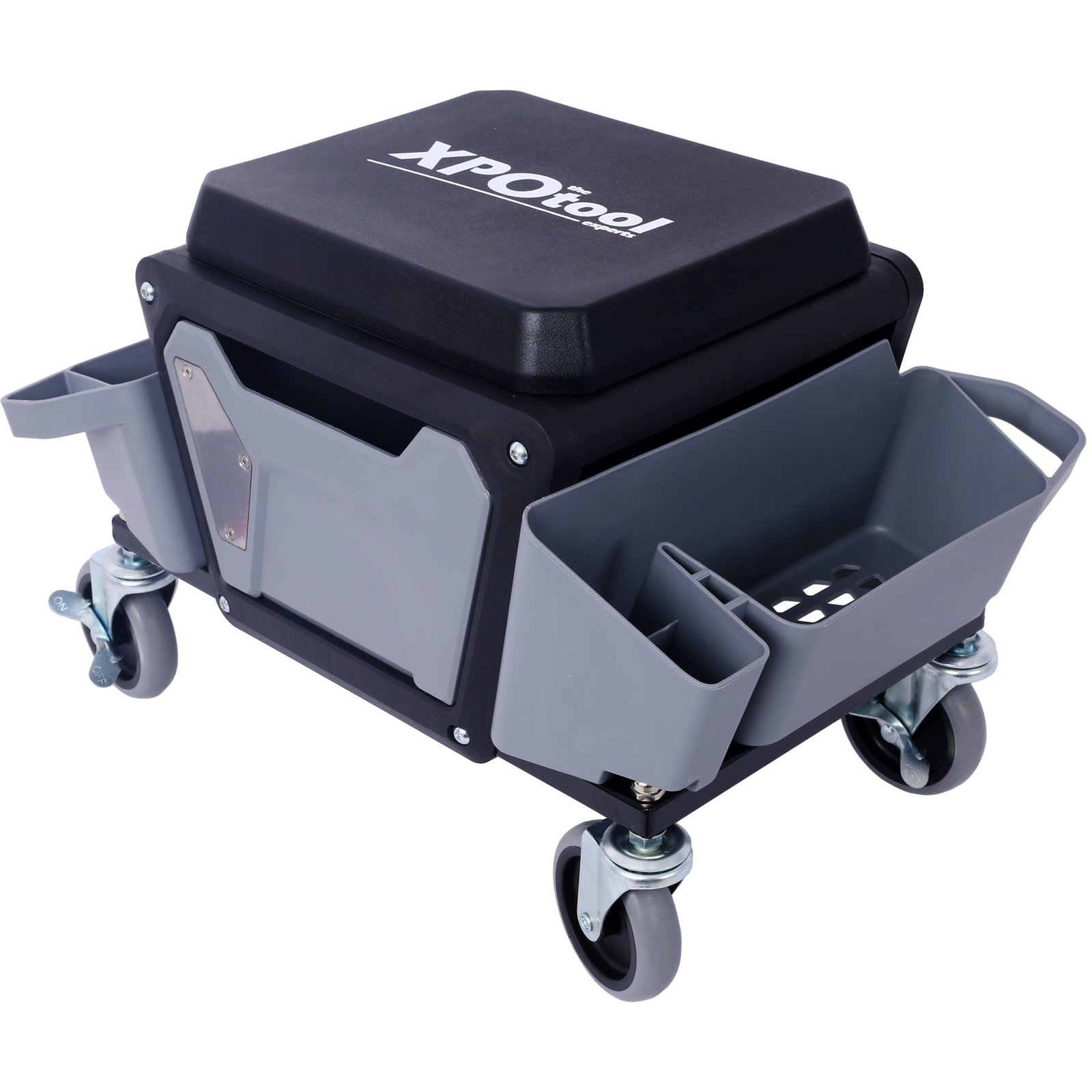 Heavy Duty Mechanic Stool, 330 Lbs Weight Capacity, Garage Stool With Wheels - Image 3