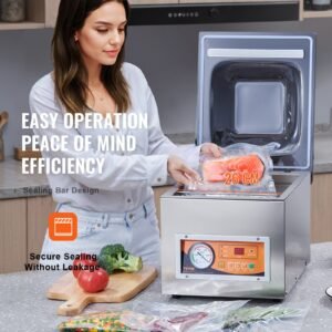 Chamber Vacuum Sealer, 260W Sealing Power, Vacuum Packing Machine For Wet Foods, Meats, Marinades And More, Compact Size With 10.2' Sealing Length, Applied In Home Kitchen And Commercial Use - Image 5