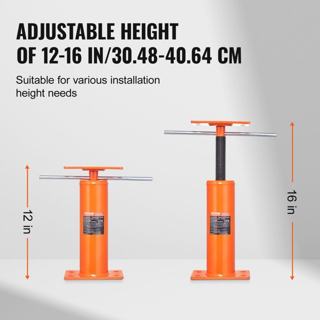 2PCS Adjustable Floor Jack Post House Floor Leveling Lift 12'-16' Height
