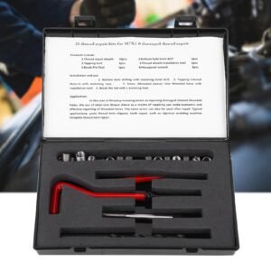 25Pcs Thread Repair Kit Stainless Steel Twisted Drill Wrench Threaded Insert Tap Insertion Tool M7x1 - Image 3