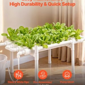 Hydroponics Growing System Kit, 1-Tier 36 Sites UPVC Pipe Hydroponic Grow Kit With Timed Irrigation, Sun & Light Blocking Pipes, Indoor Home Garden Vegetable Planting Grow Kits For Fruit Herb - Image 5