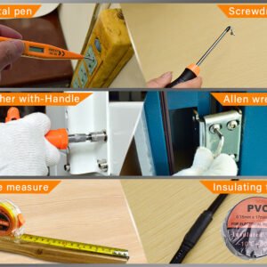 11 Piece Rubber Handle Woodworking Chisel Tool Set - Image 2