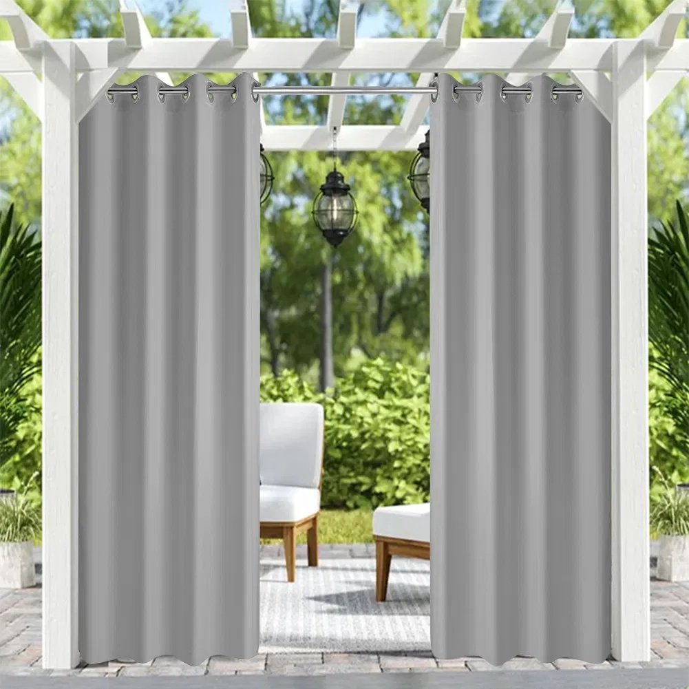 Grey Thermal Grommet Blackout Curtain - 50 In. W X 84 In. L