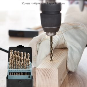 Cobalt Drill Bit Set 29 Pcs M35 High Speed Steel Cobalt Drill Bits Storage Case - Image 4