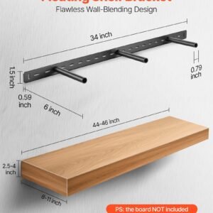 1 Pack Shelf Bracket 34 Inch / 863.6 Mm Heavy Duty Floating Shelf Bracket - Image 2