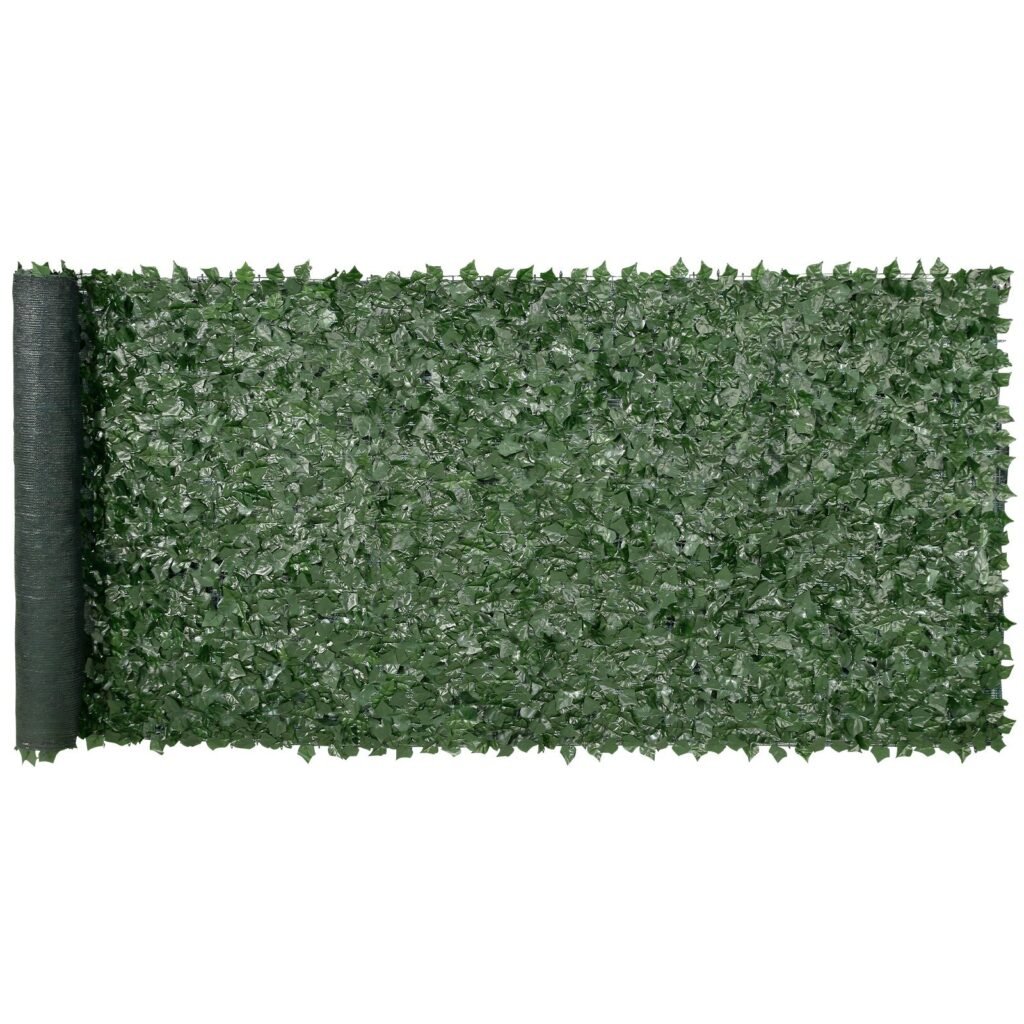 Ivy Privacy Fence, 59 X 158in Artificial Green Wall Screen, Greenery Ivy Fence W/ Mesh Cloth Backing And Strengthened Joint, Faux Hedges Vine Leaf Decoration For Outdoor Garden, Yard, Balcony