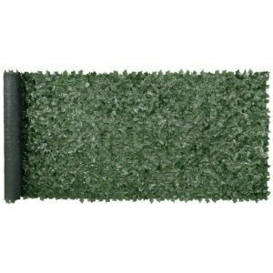 Ivy Privacy Fence, 59 X 158in Artificial Green Wall Screen, Greenery Ivy Fence W/ Mesh Cloth Backing And Strengthened Joint, Faux Hedges Vine Leaf Decoration For Outdoor Garden, Yard, Balcony - Image 1