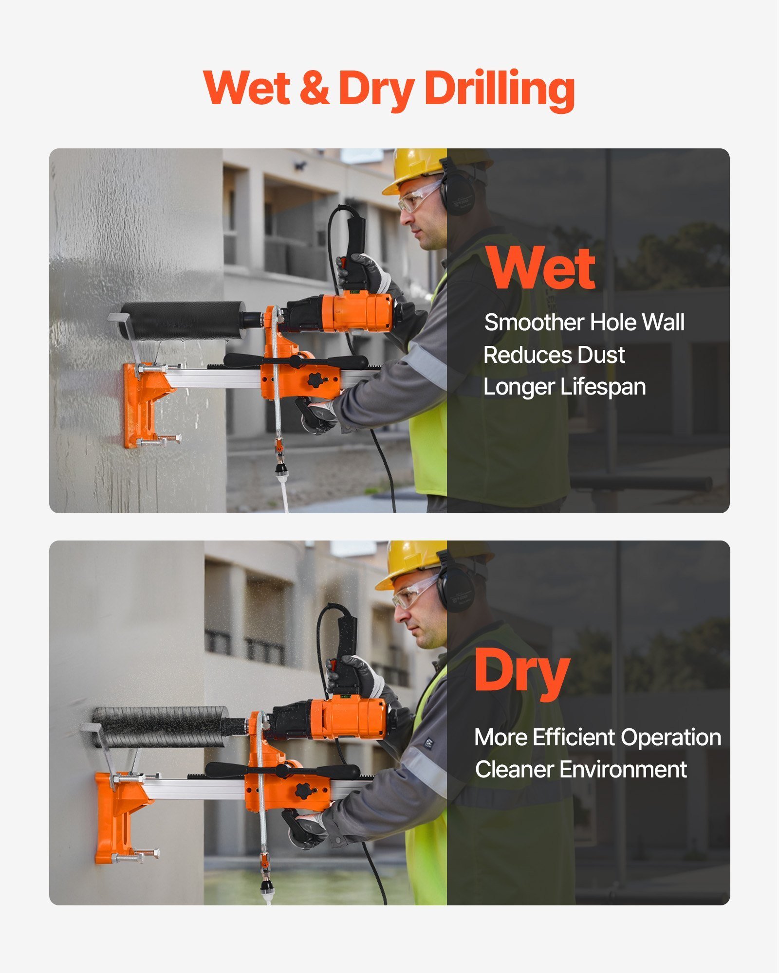 Diamond Core Drill Machine Handheld And Stand Concrete Core Drill Rig 8 In - Image 3