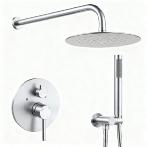 Shower System Shower Faucet Combo Set Wall Mounted With 10" Rainfall Shower Head And Handheld Shower Faucet, Brushed Nickel[Unable Ship Weekends, TK/TEMU Only For Pickup] - Image 6