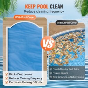 Solar Pool Cover, 24 X 12 Ft Rectangle Solar Blanket For Pools, Inground Above Ground Swimming Pool Solar Cover, 16 Mil Solar Covers Blue - Image 5