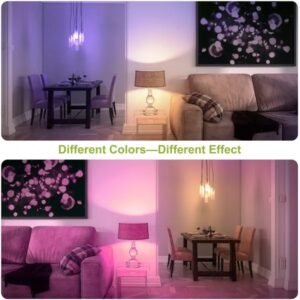 16 Colors Change LED Bulbs E27 3W RGB Dimmable Mood Lighting Lamp IR Remote Control - Image 5