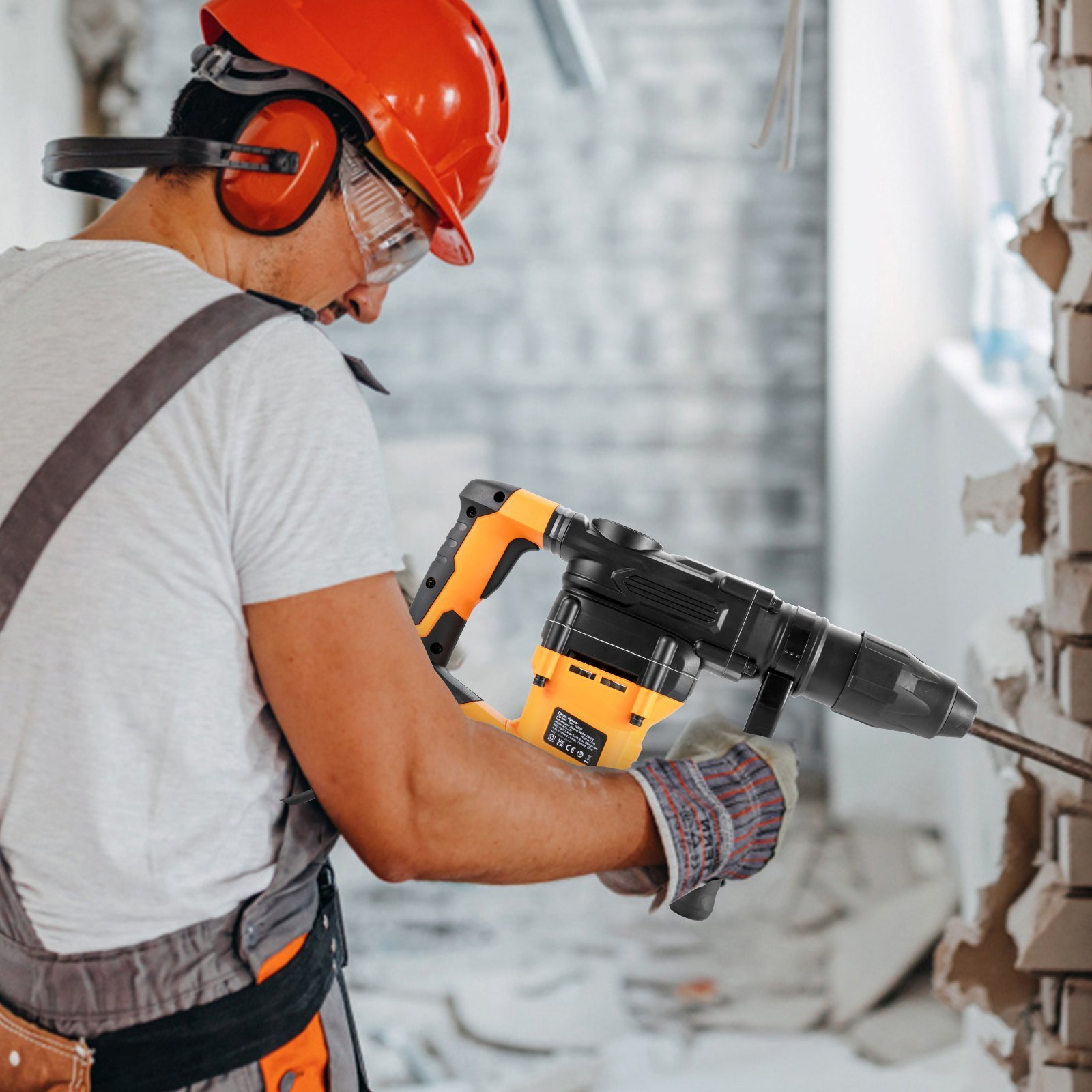 Rotary Hammer Drill Corded Drills 1-9'16' 3 Modes SDS-MAX Chipping Hammers - Image 5