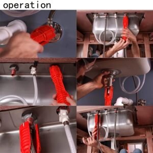 Sink Faucet Installer Tool,14-in-1 Faucet Wrench,Multi-functional Pipe Wrench,Bathroom Plumbing Installation & Repairs Wrench For Small Space Toilet Kitchen Bathroom Toilet Sink. - Image 5