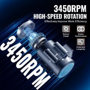 1.5HP Electric Motor 3450 Rpm, AC 115V/230V, 56 Frame, Air Compressor Motor Single Phase, 5/8' Keyed Shaft, CW/CCW Rotation For Agricultural Machinery And General Equipment - Image 3