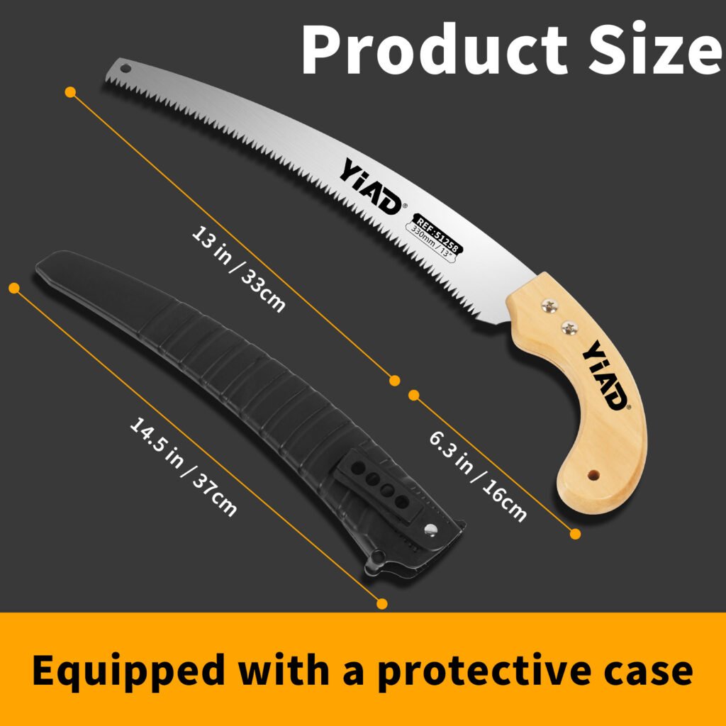 Wooden Handle With A Knife Saw