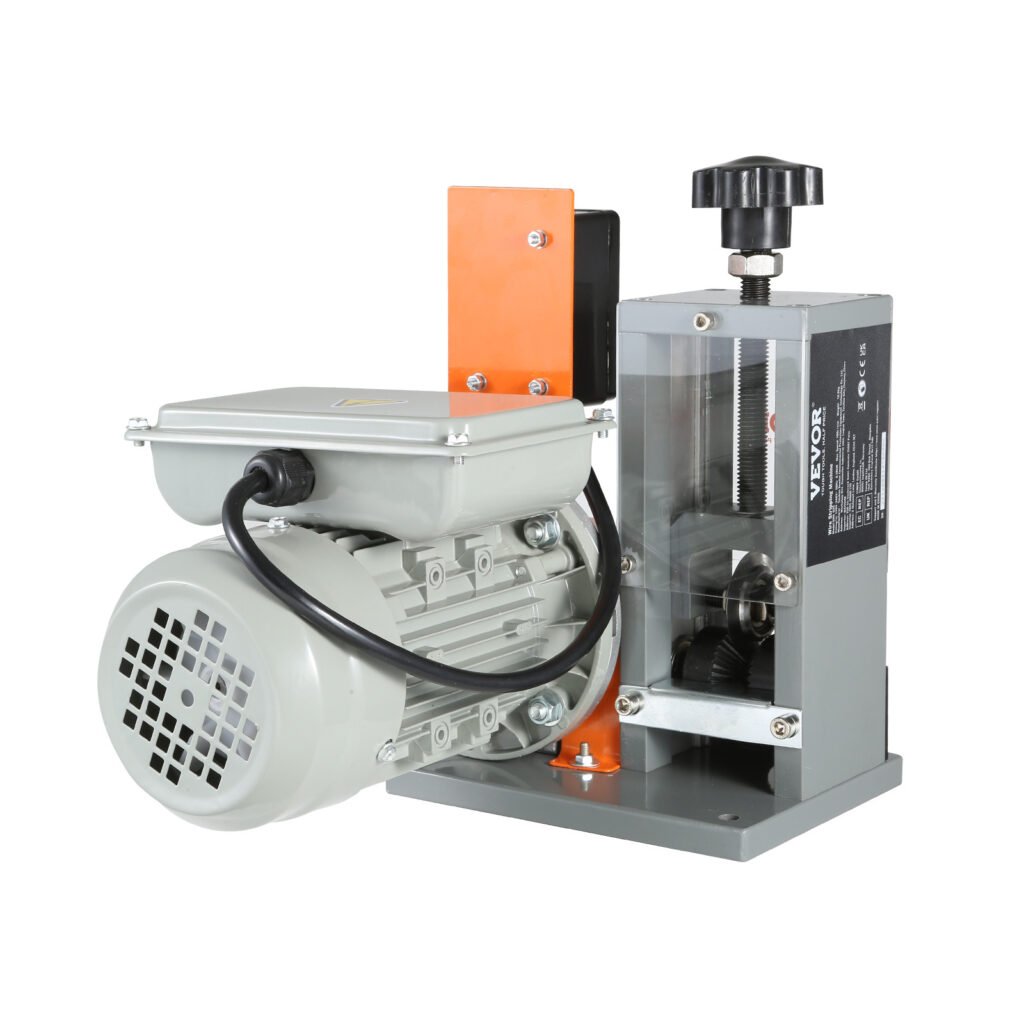 VEVOR Automatic Wire Stripping Machine, Electric Motorized Cable Stripper, 180 W, 60 Ft Min Wire Peeler With Visible Stripping Depth Reference, For Scrap Copper Recycling