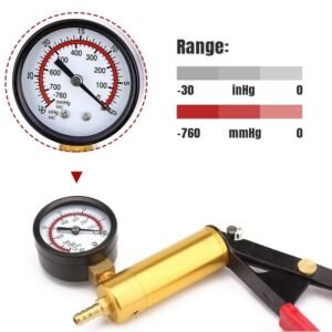 Hand Held Vacuum Pressure   Tester Set Brake Fluid Bleeder Bleeding Kit   Box - Image 2