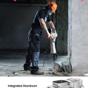 Demolition Jack Hammer Concrete Breaker 2100W Electric Hammer 2 Chisel Bit - Image 2