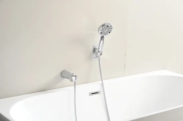 8-Setting High-Pressure Handheld Shower With Hose & Slip-On Diverter Tub Spout