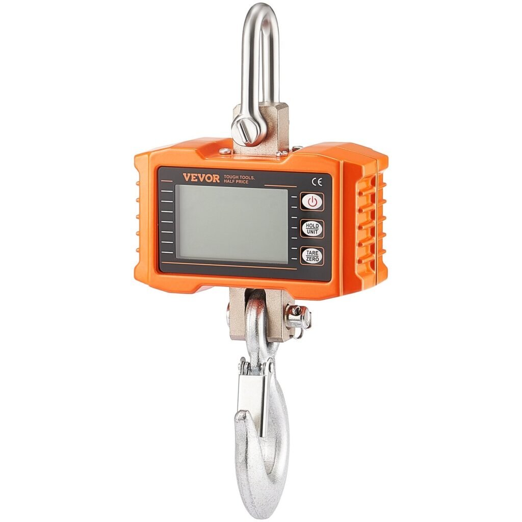 Digital Crane Scale Industrial Hanging Scale 2200 Lbs/1000 Kg Heavy Duty Scale