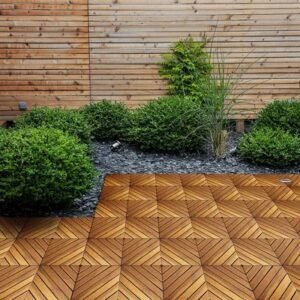 10PC 12inch*12inch High-quality Acacia Wood Modular Flooring, Model 08, Is Easy To Install And Enhances Your Home's Elegance And Comfort. - Image 4
