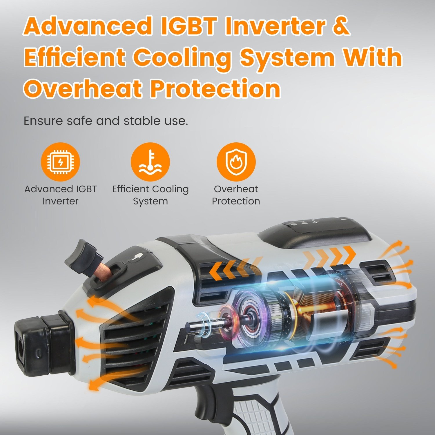 1Set 110V 120Amp Welding Machine 4600W Portable Welder Gun Hand Held Welding Machine Electric Stick Welder With 20 To 120Amp Output IGBT Inverter - Image 2