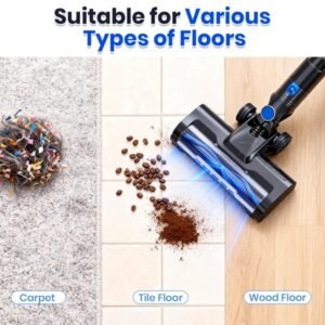 Cordless Vacuum Cleaner, Lightweight Stick Vacuum Household Anti-tangling And LED Light, Powerful Rechargeable Wireless Vacuum Cleaner - Image 5