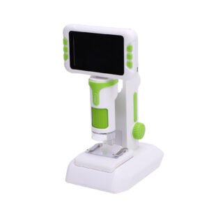 Kids Microscope 1600X Digital Microscope With 4 Inch 1080P Screen Handheld Portable Microscope For Children Educational Science Kit With Slides - Image 3