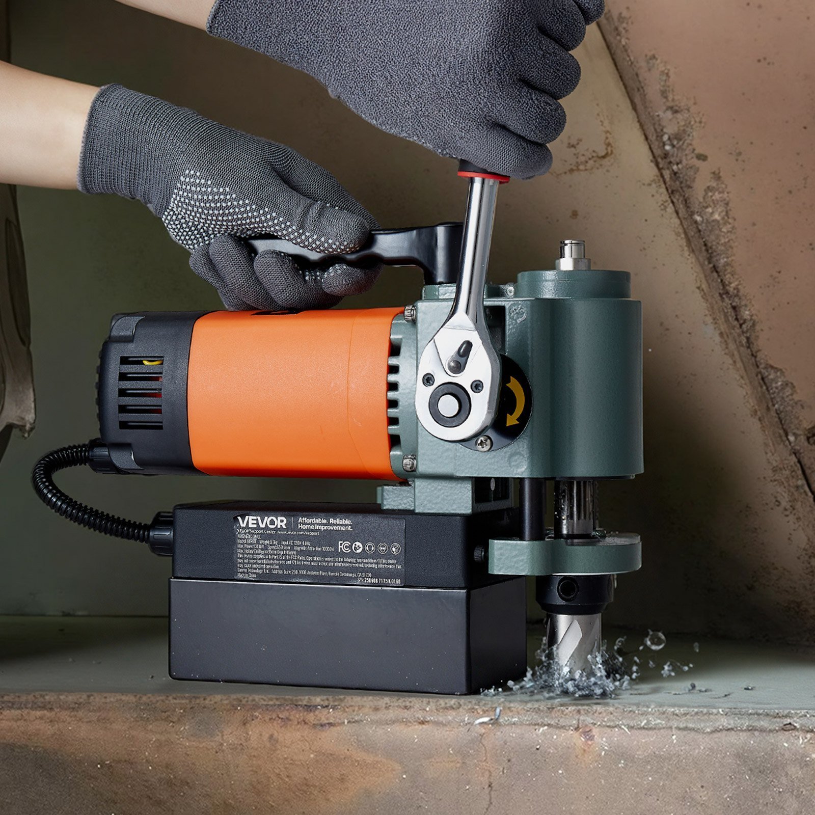 Low Profile Magnetic Drill Press Mag Drill Press 1300 W 1.4 In Boring Dia - Image 6