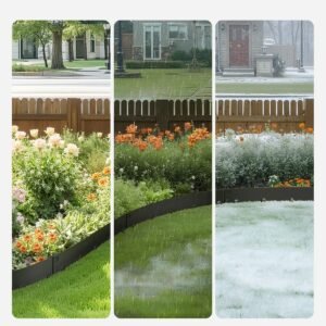 Steel Landscape Edging 5 Packs 39 X 4in Rust-Resistant Edging Border Black - Image 4