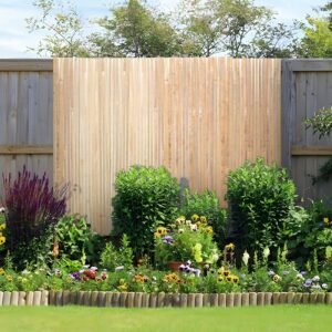 Natural Bamboo Slat Screening Privacy Bamboo Slat Fence 6 Ft H X 16 Ft L - Image 6