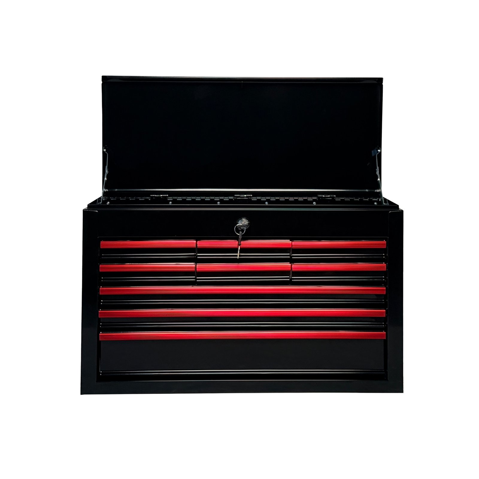Heavy Duty Metal Tool Box, 24-inch, Portable Metal Tool Box with 9 Drawers, Small Tool Chest with EVA Liners, Ball Bearing Slide Drawers Locking & Powder Coated Finish, Multi-Function Tool Organizer - Image 9