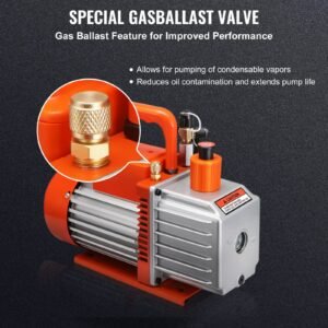 5 CFM Vacuum Pump Air Conditioning Vacuum Pump 2 Stage Rotary Vane HVAC - Image 3