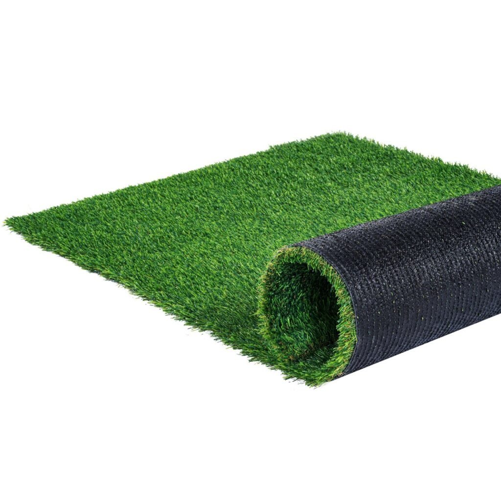 Artifical Grass, 5 X 10 Ft Rug Green Turf, 1.38'Fake Door Mat Outdoor Patio Lawn Decoration, Easy To Clean With Drainage Holes, Perfect For Multi-Purpose Home Indoor Entryway Scraper Dog Mats