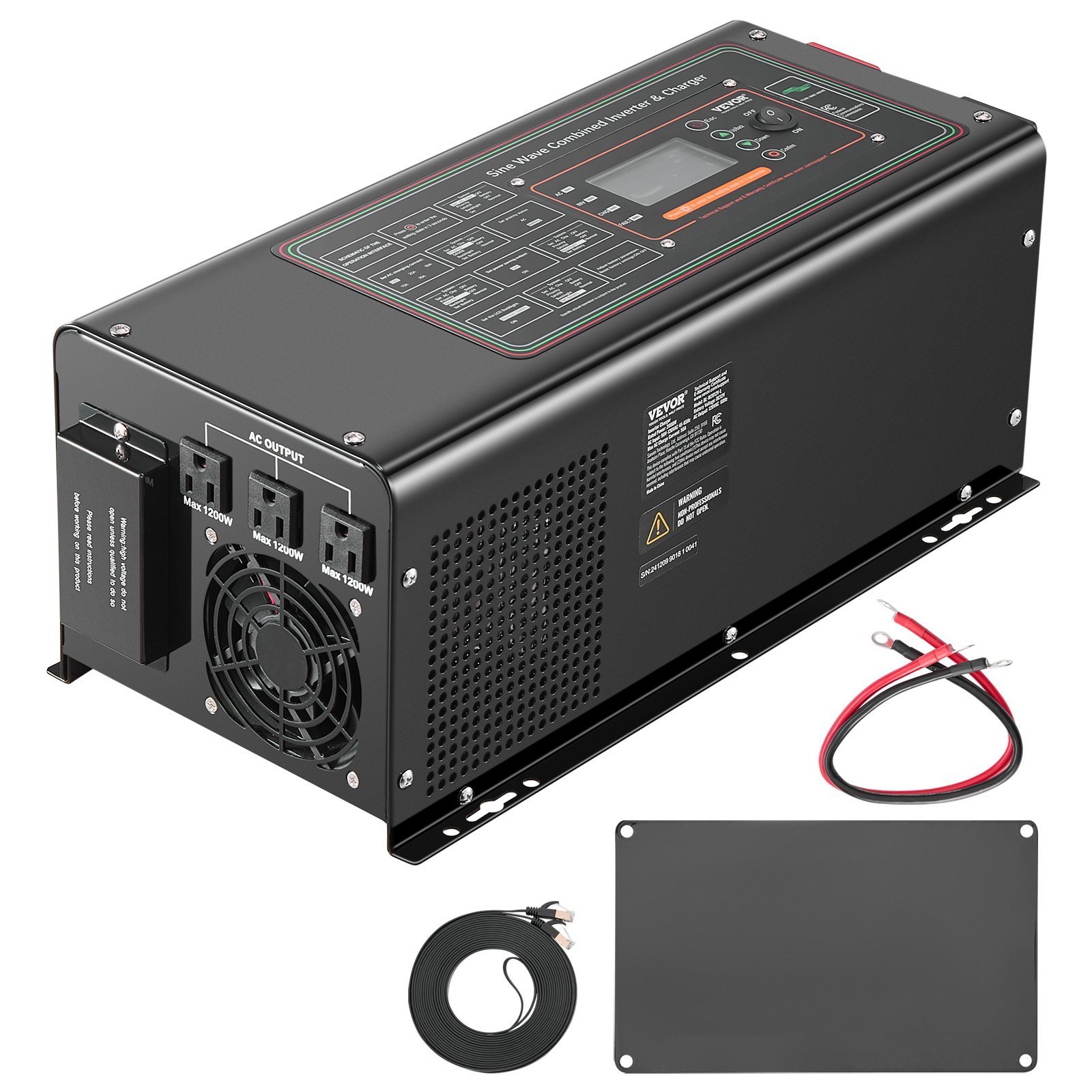 2000W Pure Sine Wave Inverter Charger DC 12V To AC 120V Power Inverter - Image 6
