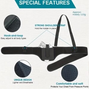 Multi Functional Outdoor Tactical Chloroprene Rubber Shoulder Leather Cover Breathable Hidden Underarm Gun Bag Hunting Flexible Chest Tool - Image 8