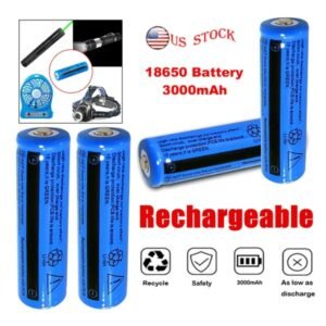 2PCS&4PCS&10PCS&50PCS&100PCS Rechargeable Battery 3000mAH 3.7V Li-ion BRC 11.1 Power Batteries For Flashlight Laser Headlamp - Image 4