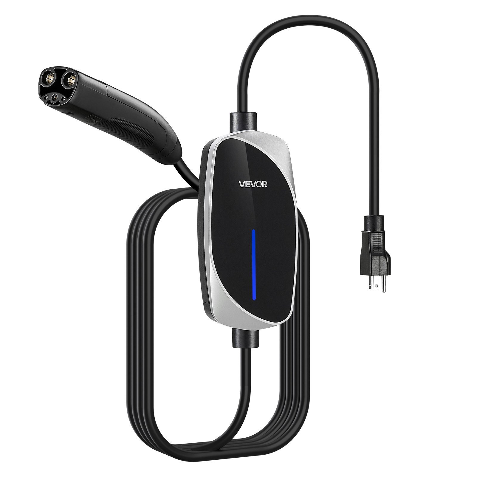 Level 1/2 Tesla Charger 16A Portable EV Charger 25 Ft Cable 120V-240V NEMA 6-20P - Image 1