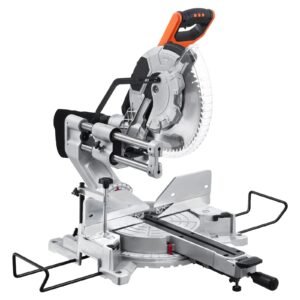 Sliding Compound Miter Saw 12-In Blade 15 Amp Motor Corded Double Bevel 60-Tooth - Image 1