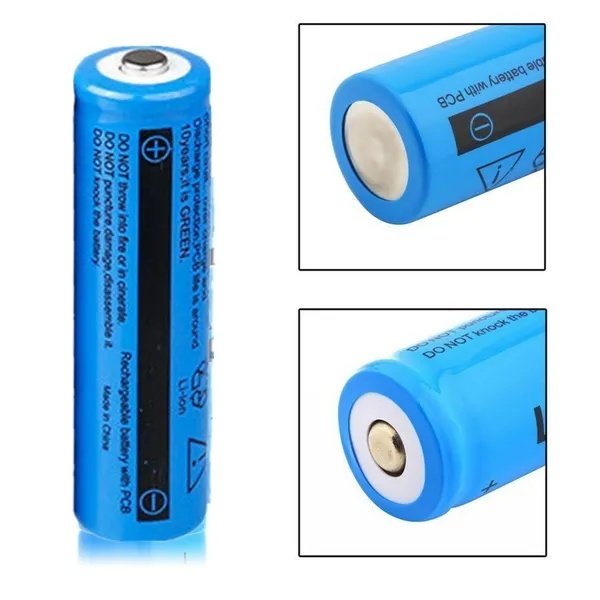 Battery 3000mAh 3.7V Rechargeable Li-ion Batteries For Torch Laser&Dual Charger