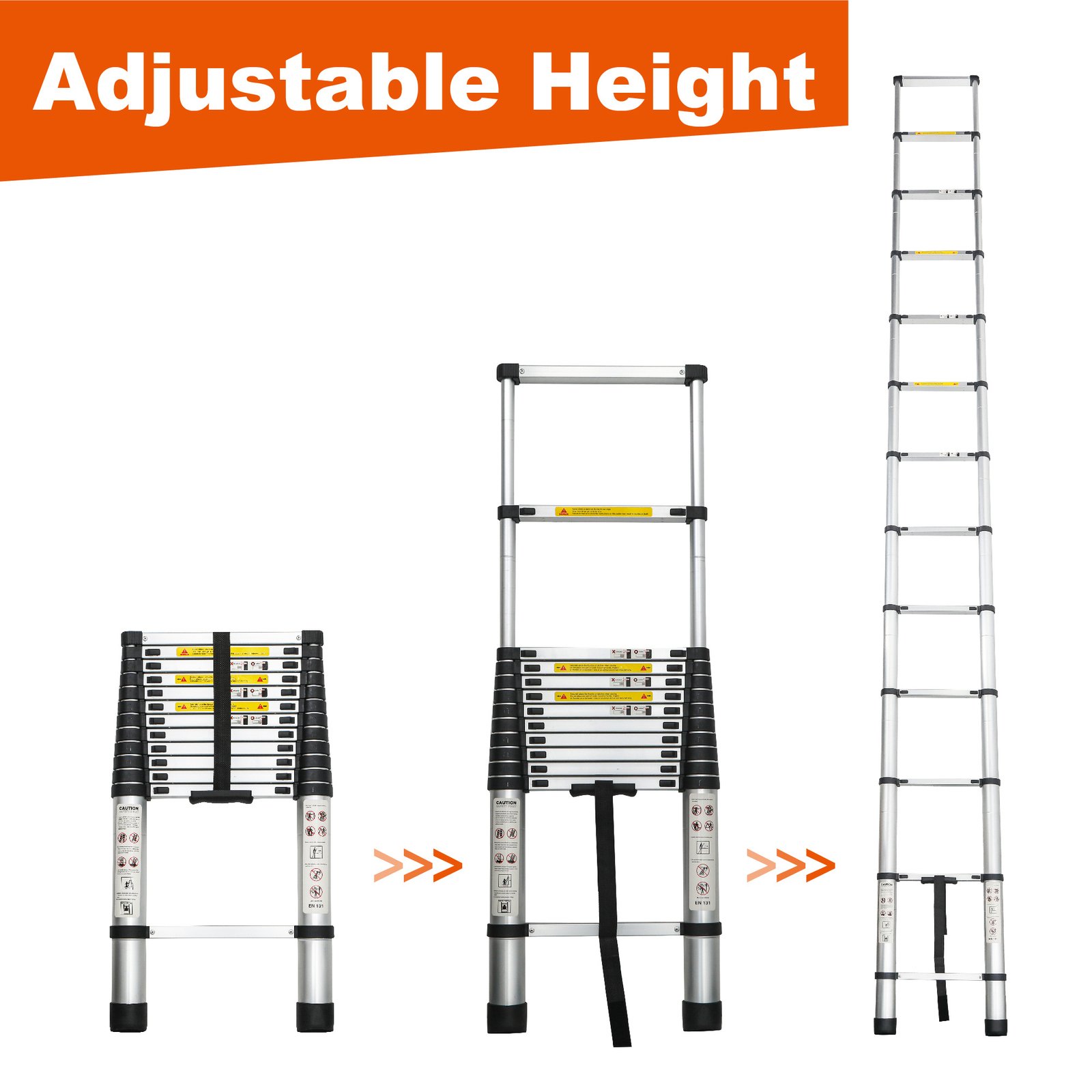 Aluminum Telescoping Ladder For Outdoor Work - Image 11