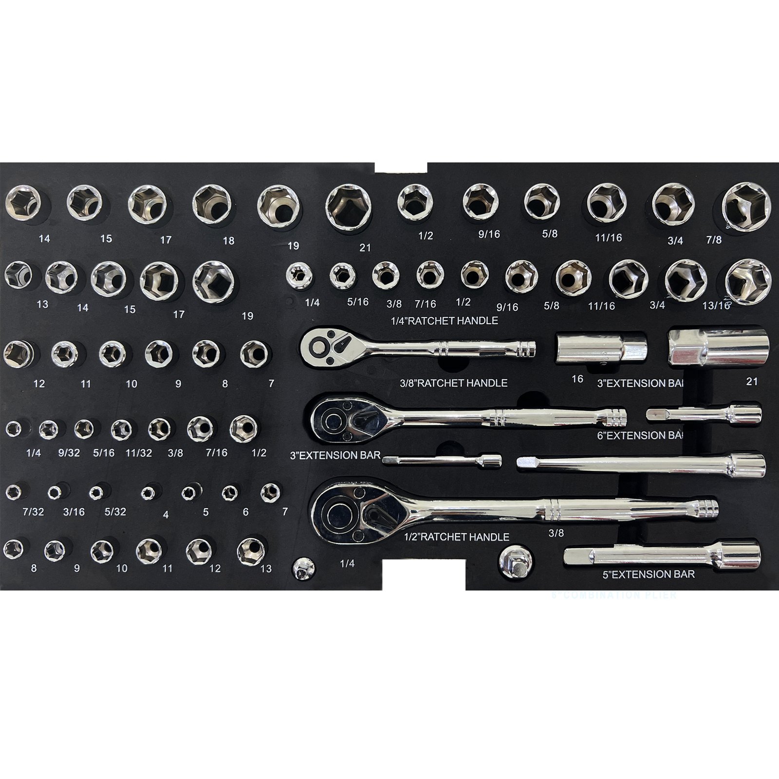 3 Drawer Tool Box With Tool Set - Image 5