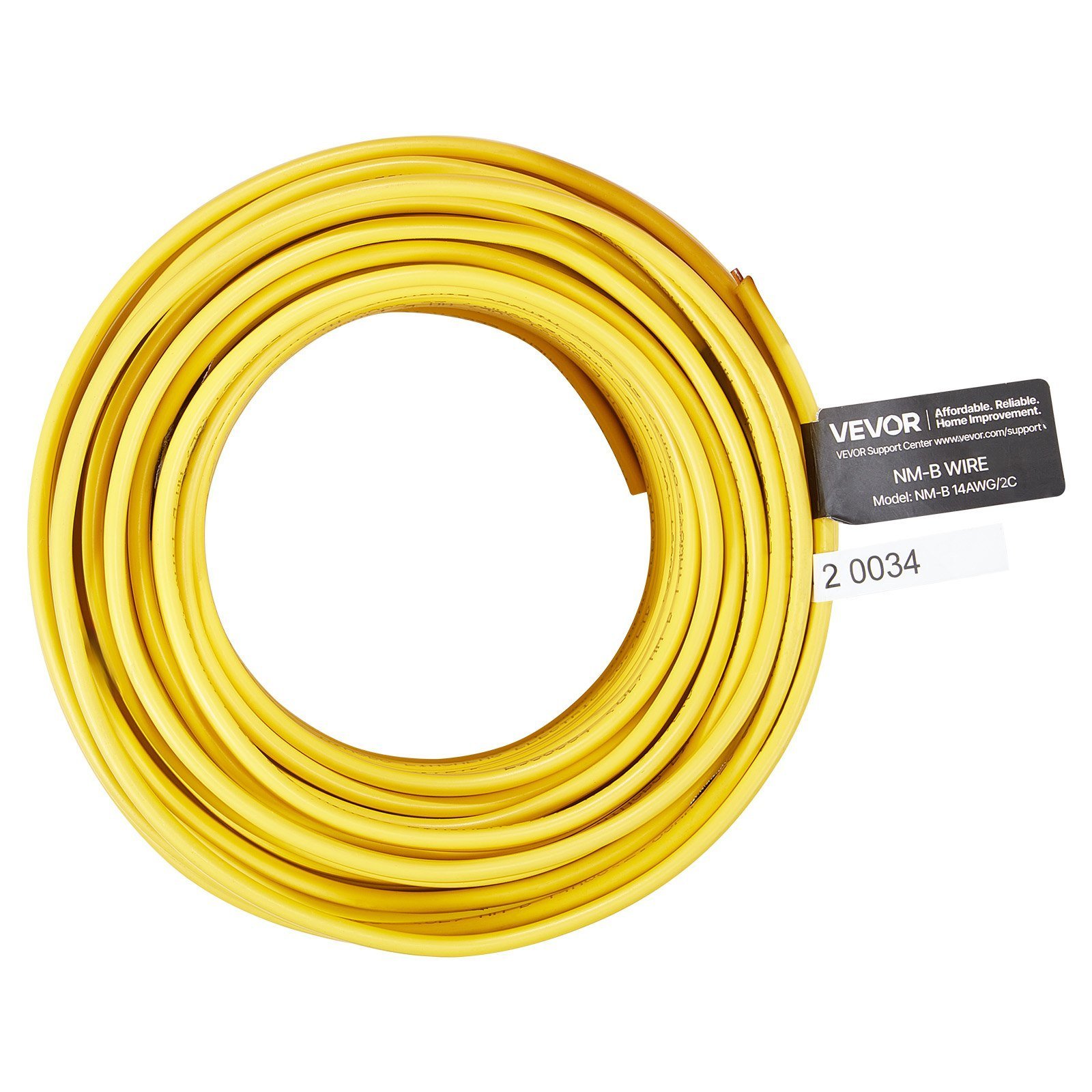 NM-B Wire 14AWG/2C Copper Core Cable 100 Ft Electrical Wire With Ground - Image 1
